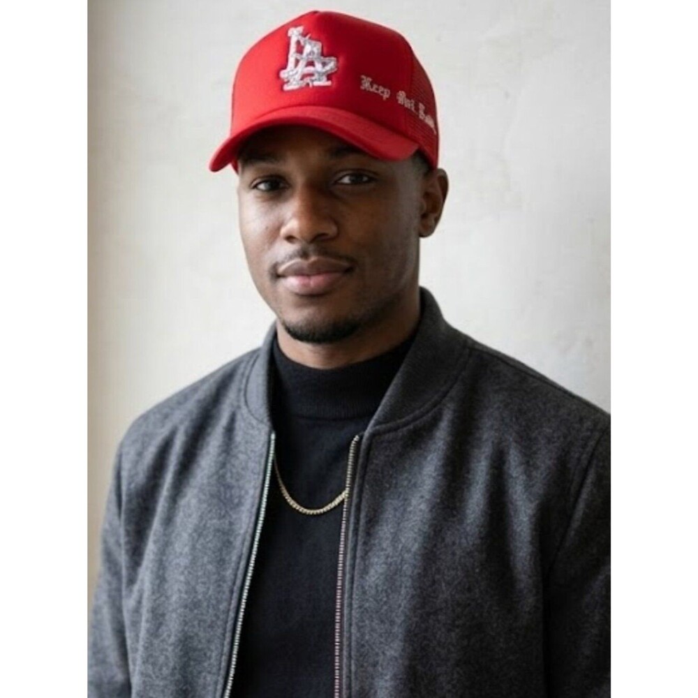 NEW Keep Out Fake Love LA Barb Wire Red Mesh Trucker Snapback Hat Cap